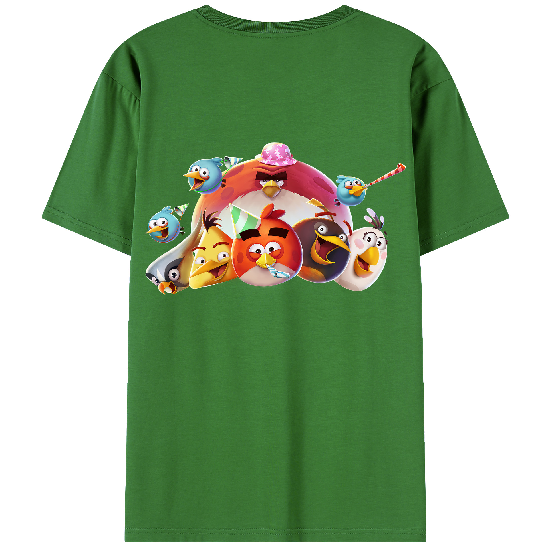 （画像用） Angry Birds アングリーバード レディース半袖Tシャツ(バックプリント)